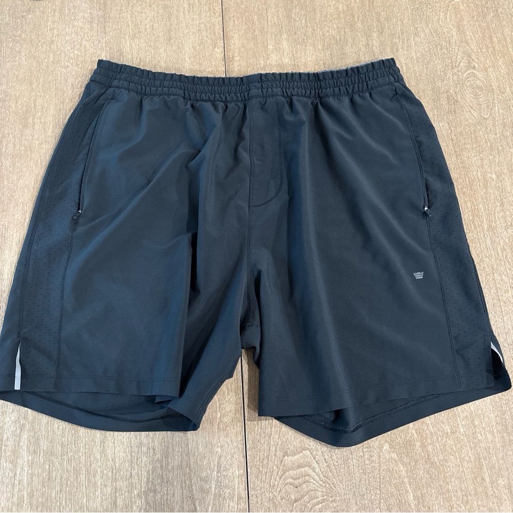 Mack Weldon Training Shorts Men Size 2XL Black Athletic Fit Gym Workout